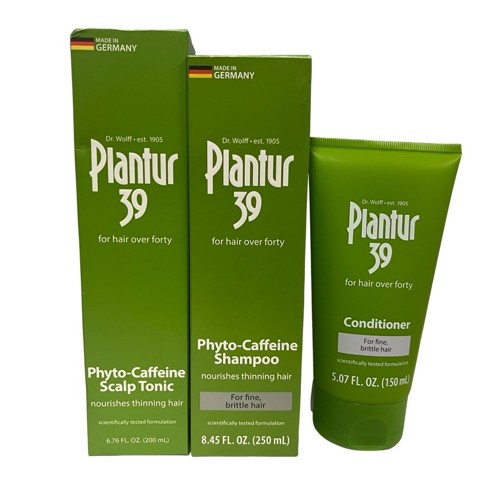 Plantuur 39, 3-Step System for Fine Brittle Hair Bundle Phyto-Caffeine Formula